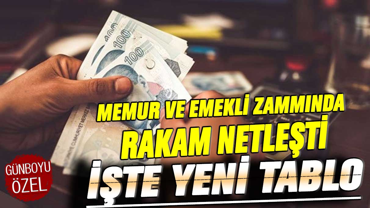 Memur ve emekli zammında rakam netleşti! İşte yeni tablo