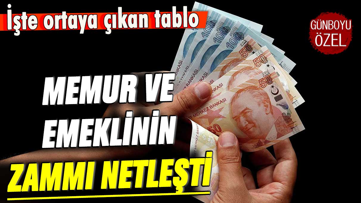 Memur ve emeklinin zammı belli oldu: İşte ortaya çıkan tablo