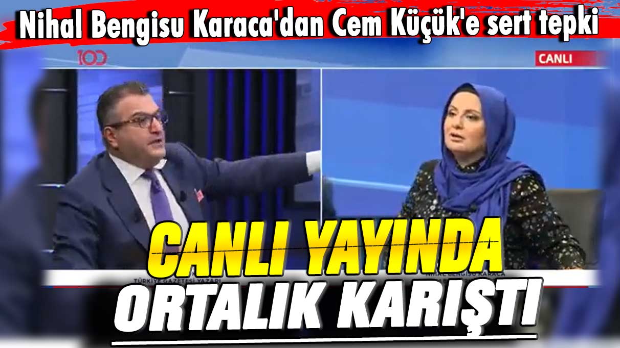 Canlı yayında ortalık karıştı! Nihal Bengisu Karaca'dan Cem Küçük'e sert tepki