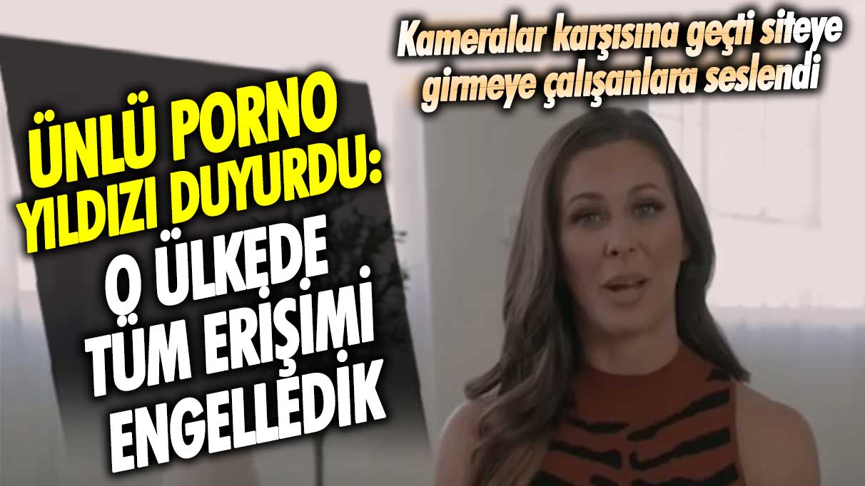 Dünyaca ünlü porno yıldızı Cherie Deville kameralar karşısına geçti Pornhub’a girmeye çalışanlara seslendi: O ülkede tüm erişimi engelledik