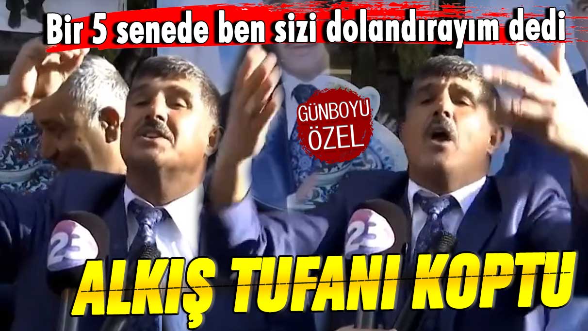 Bir 5 senede ben sizi dolandırayım dedi! Alkış tufanı koptu