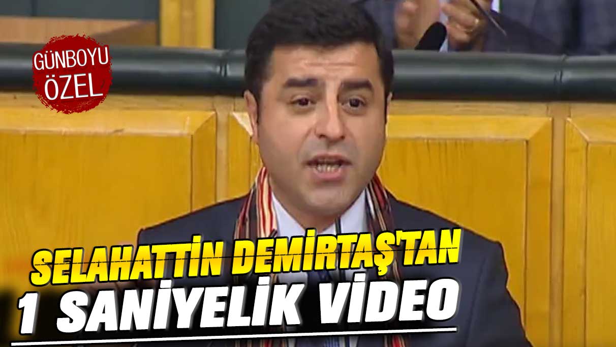 Selahattin Demirtaş'tan 1 saniyelik video