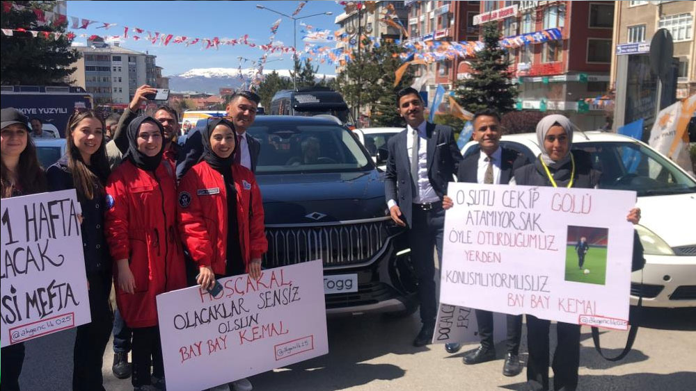 Togg Erzurum caddelerinde boy gösterdi