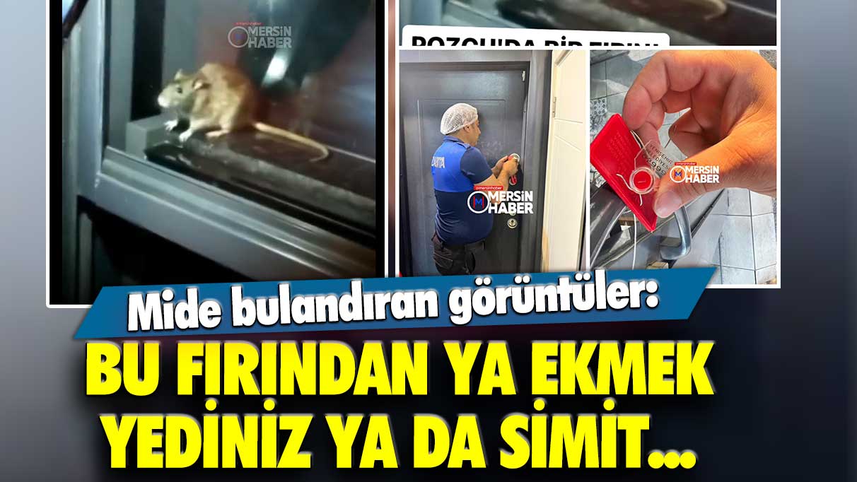 Mide bulandıran görüntüler: Bu fırından ya ekmek yediniz ya da simit