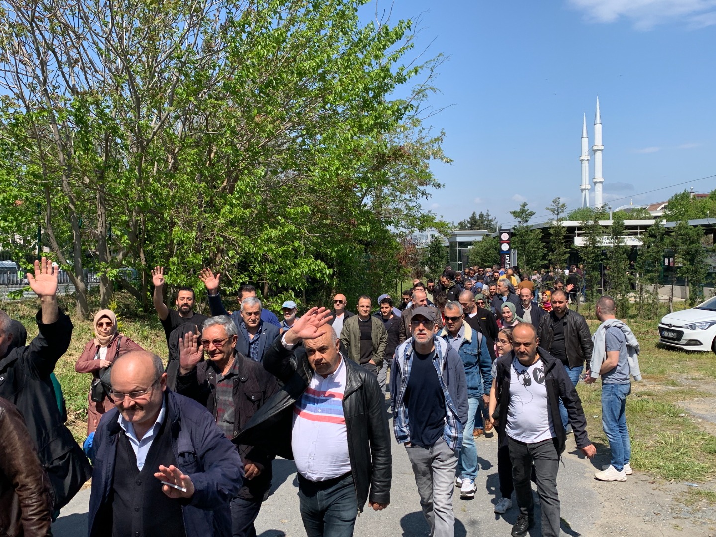 Büyük İstanbul Mitingi öncesi Marmaray’da yoğunluk yaşandı