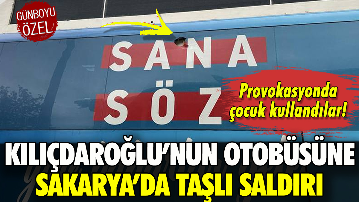 Kılıçdaroğlu'nun otobüsüne taşlı saldırı