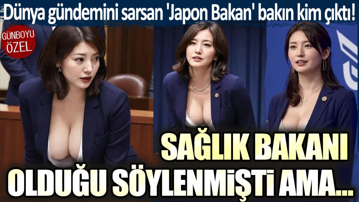 Dünya gündemini sarsan 'Japon Bakan' bakın kim çıktı! Sağlık Bakanı olduğu söylenmişti ama...