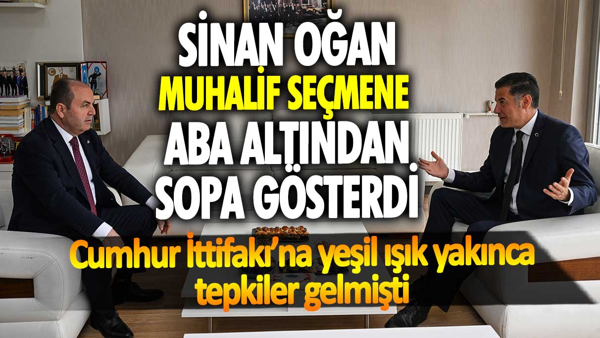 Sinan Oğan muhalif seçmene aba altından sopa gösterdi! Cumhur İttifakı'na yeşil ışık yakınca tepkiler gelmişti