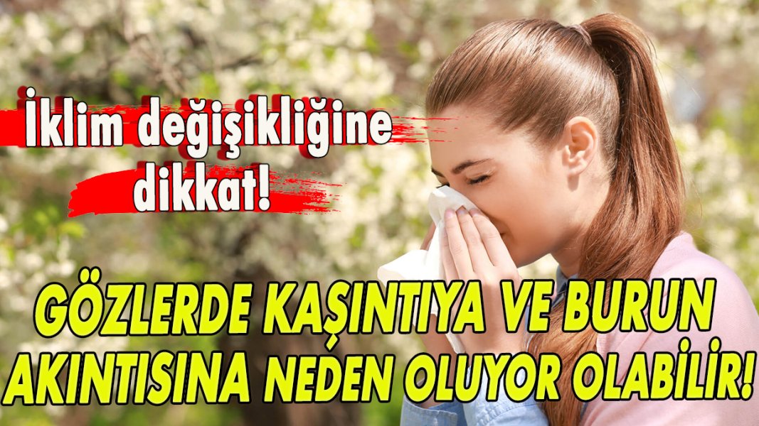 İklim değişikliğine dikkat! Gözlerde kaşıntıya ve burun akıntısına neden oluyor olabilir!