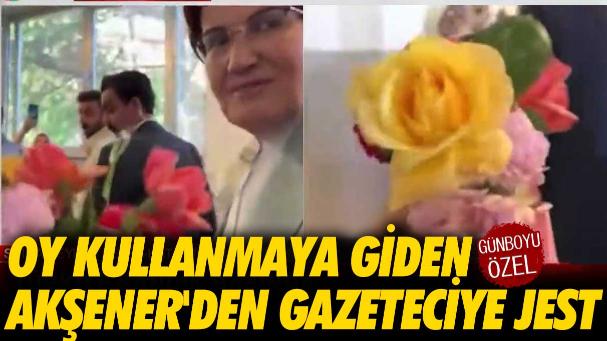 Meral Akşener'den kadın gazeteciyi duygulandıran hediye