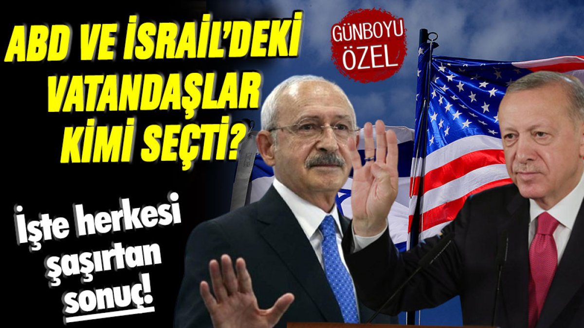 Erdoğan ve Kılıçdaroğlu İsrail ve ABD'den kaç oy aldı: İşte öndeki isim