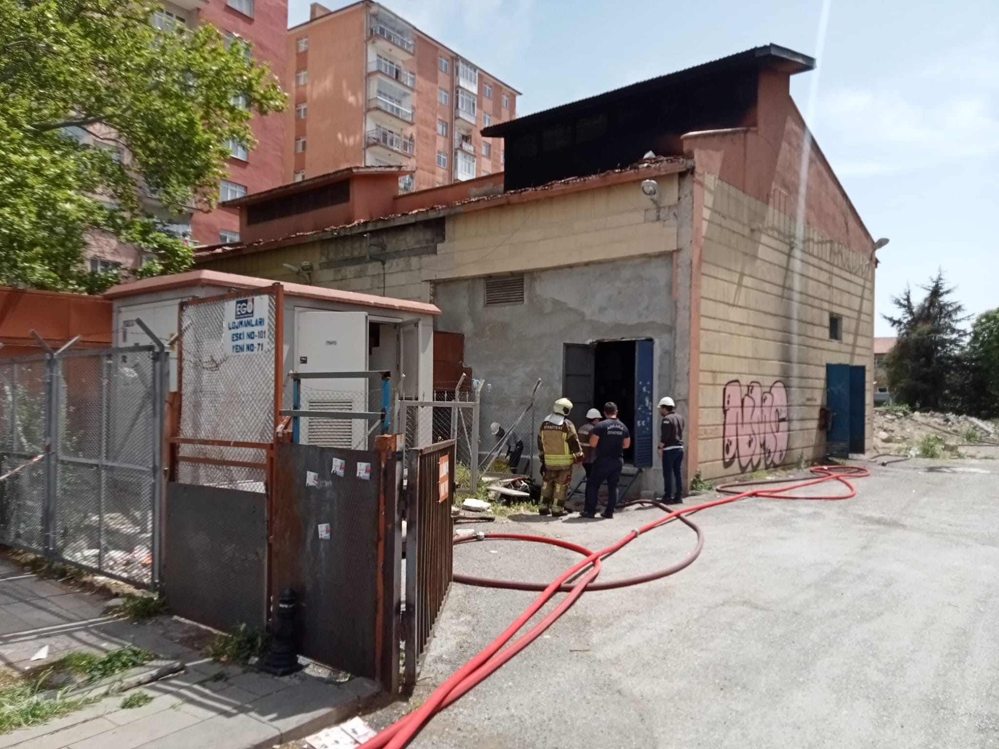 Ankara’da trafo yangını!