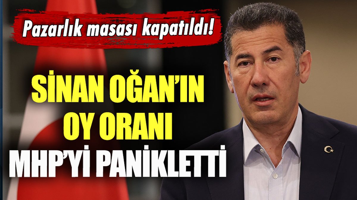 MHP'den Sinan Oğan'a sert sözler: Pazarlık kapısı kapatıldı!