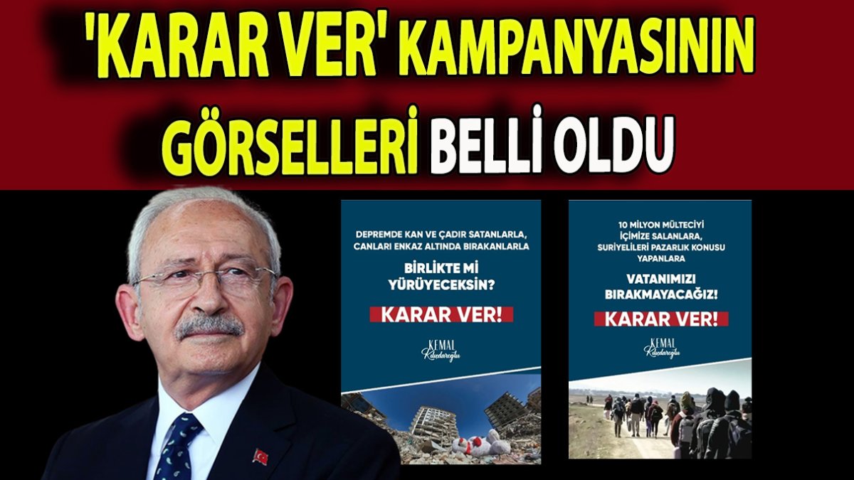 Cumhurbaşkanı seçimleri 'Karar Ver' kampanyasının görselleri belli oldu