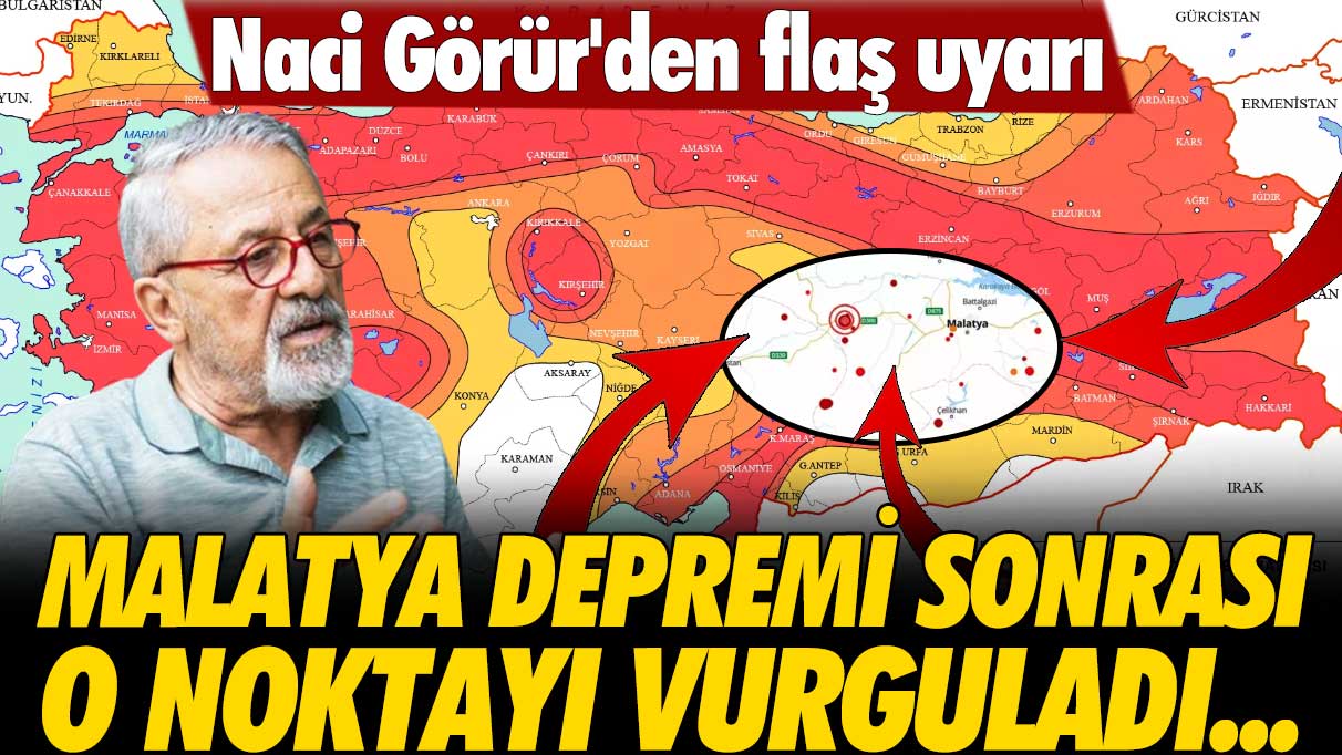 Malatya depremi sonrası deprem uzmanı Naci Görür'den flaş uyarı