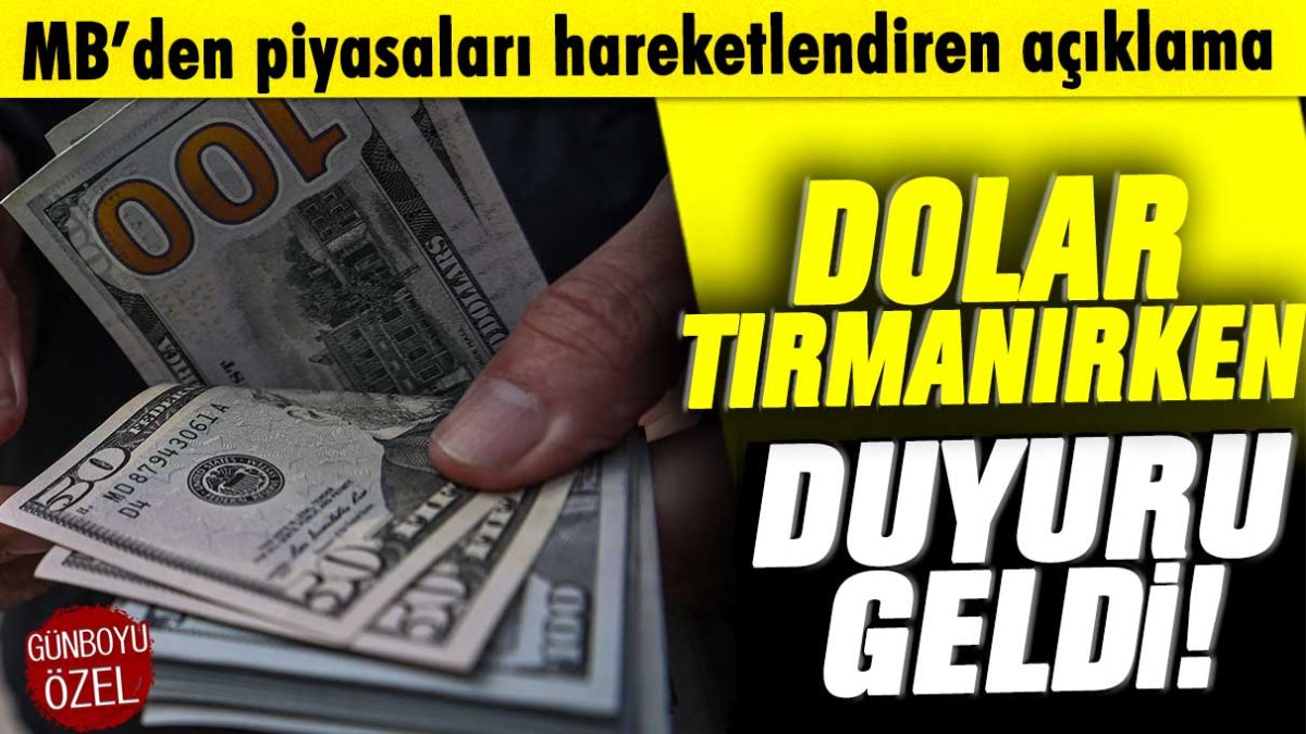 Merkez Bankası'ndan piyasaları hareketlendiren açıklama: Dolar tırmanırken duyurdular