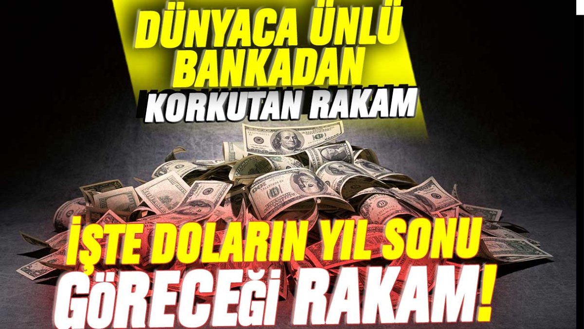 Dünyaca ünlü banka yıl sonu dolar tahminini açıkladı: İşte kurda korkutan rakam