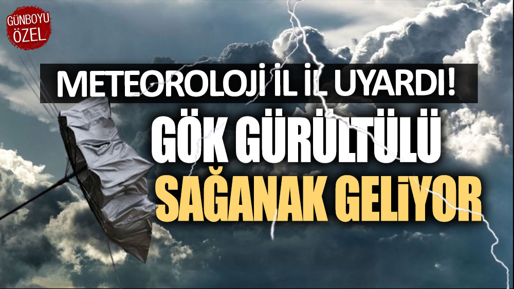 Meteoroloji il il uyardı: Gök gürültülü sağanak geliyor!