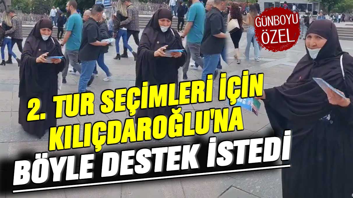 2. tur seçimleri için Kılıçdaroğlu'na böyle destek istedi