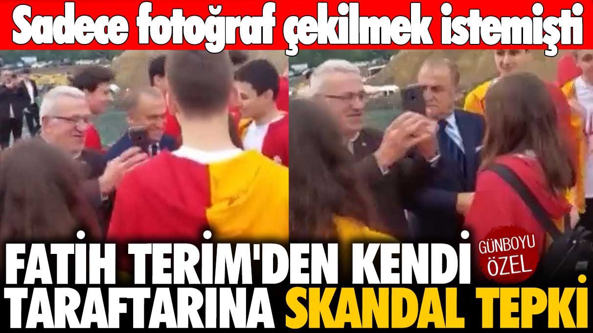 Fatih Terim'den kendi taraftarına skandal fotoğraf tepkisi