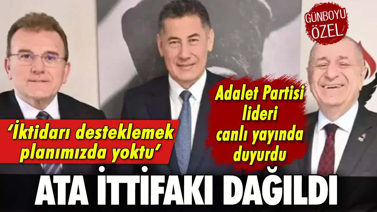 ATA İttifakı'nda flaş gelişme: Resmen açıkladılar!