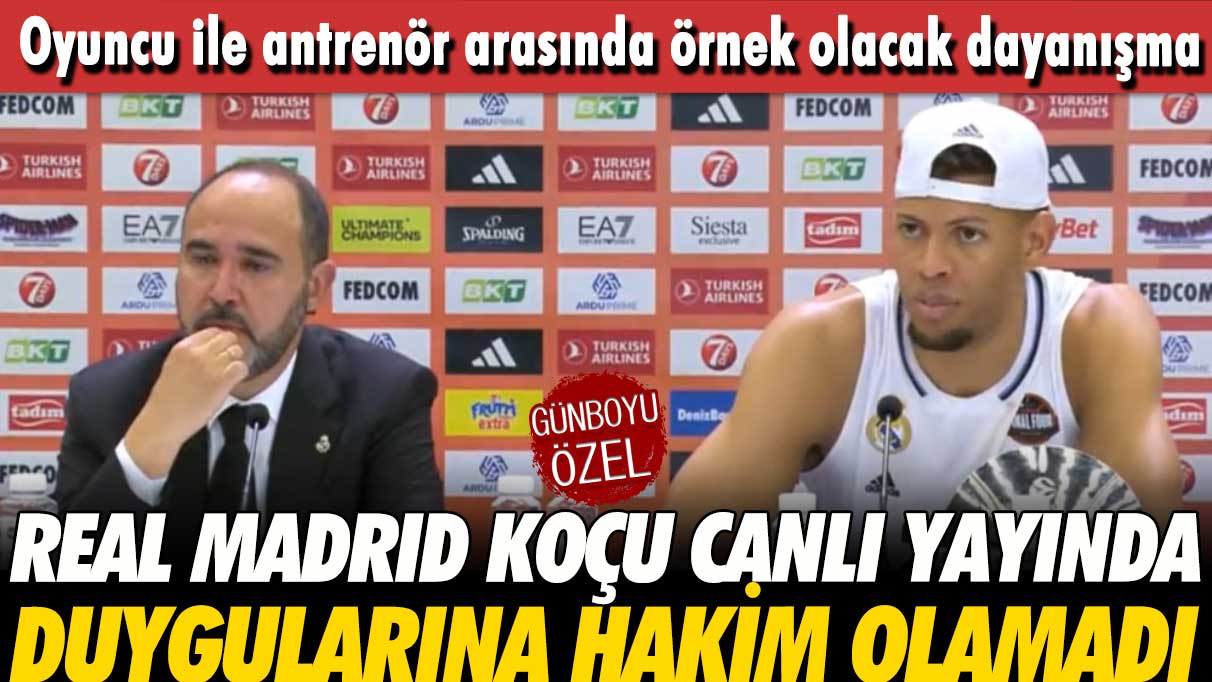 Real Madrid koçu ve oyuncusu arasında duygusal anlar