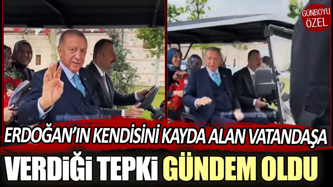 Cumhurbaşkanı Erdoğan'ın kendisini çeken bir vatandaşa verdiği tepki gündem oldu