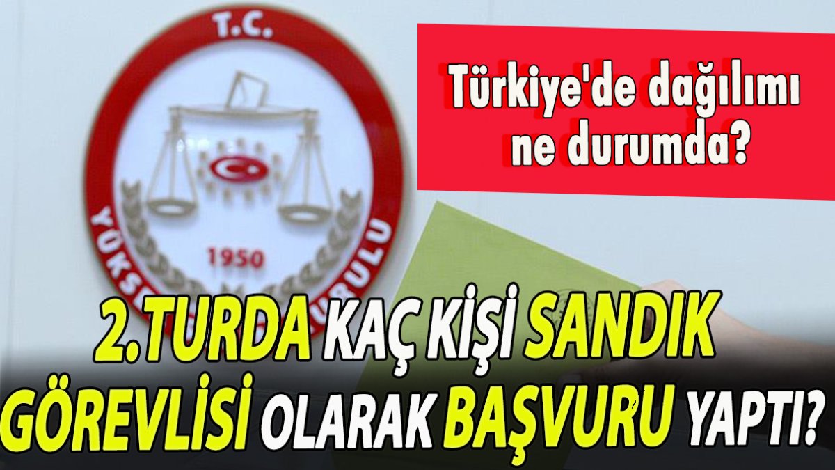 2.turda kaç kişi sandık görevlisi olarak  başvuru yaptı