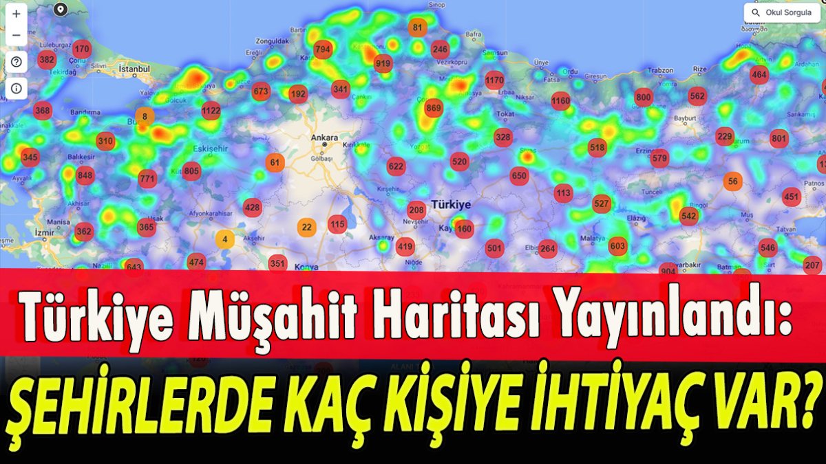 Türkiye müşahit haritası yayınlandı! Şehirlerde kaç kişiye ihtiyaç var?