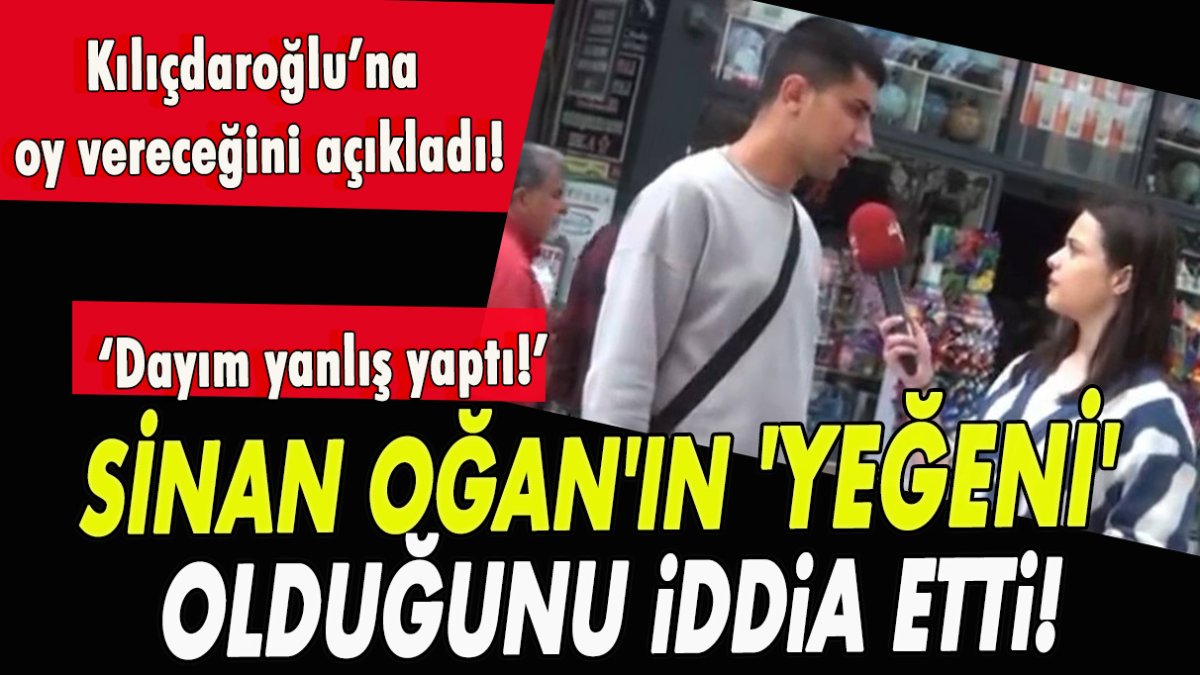 Sinan Oğan'ın 'yeğeni' olduğunu iddia etti: Dayım yanlış yaptı