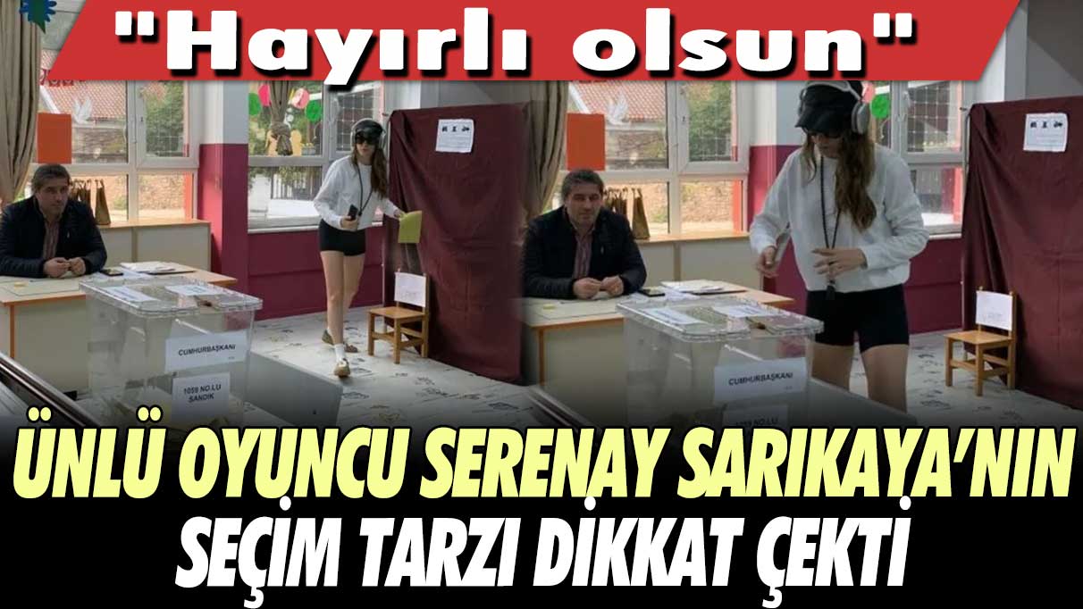 Ünlü oyuncu Serenay Sarıkaya  tarzıyla dikkat çekti