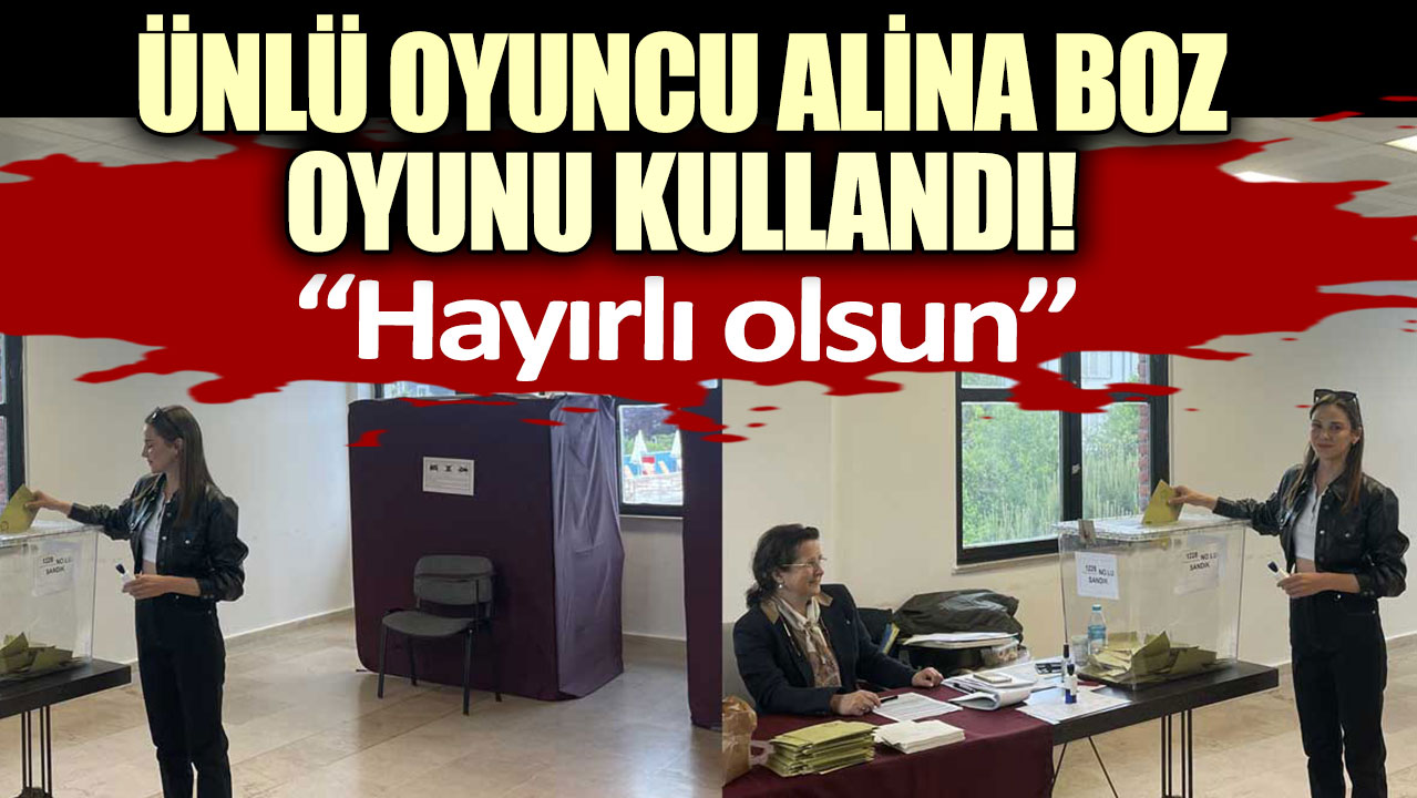 Ünlü oyuncu Alina Boz oyunu kullandı! “Hayırlı olsun”