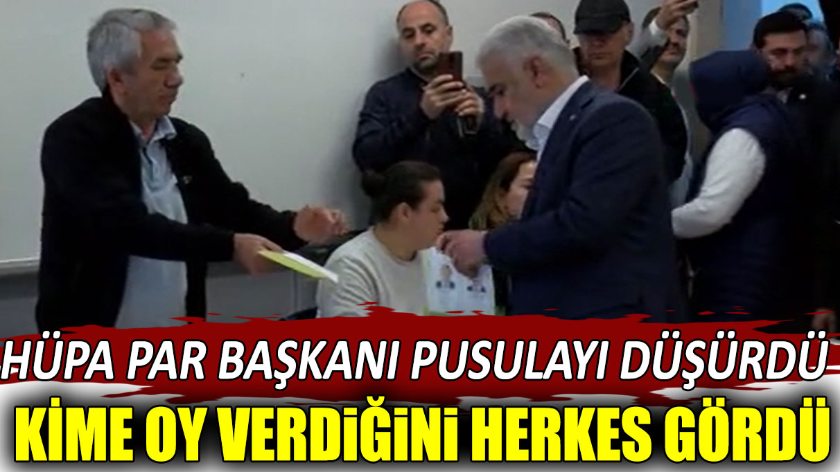 HÜDA PAR Başkanı pusulayı düşürdü, kime oy verdiğini herkes gördü