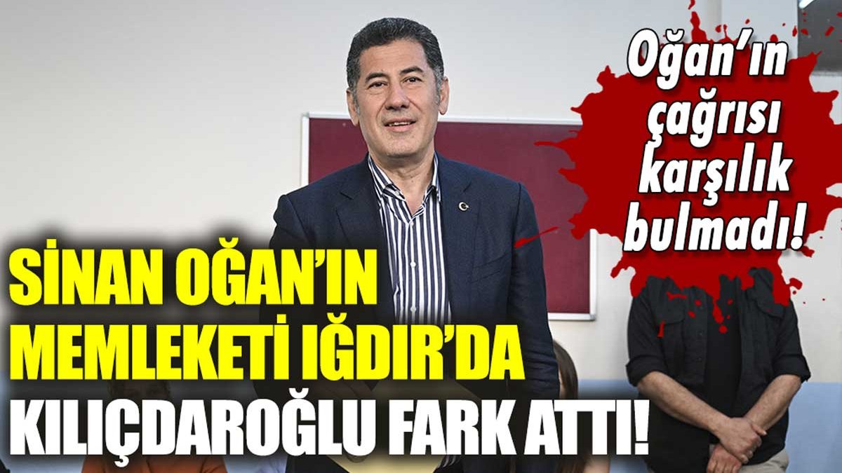 Sinan Oğan'ın memleketinde Kılıçdaroğlu fark attı!