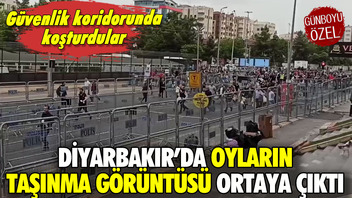 Diyarbakır'da sandıkların Seçim Kurulu'na taşındığı görüntüler ortaya çıktı