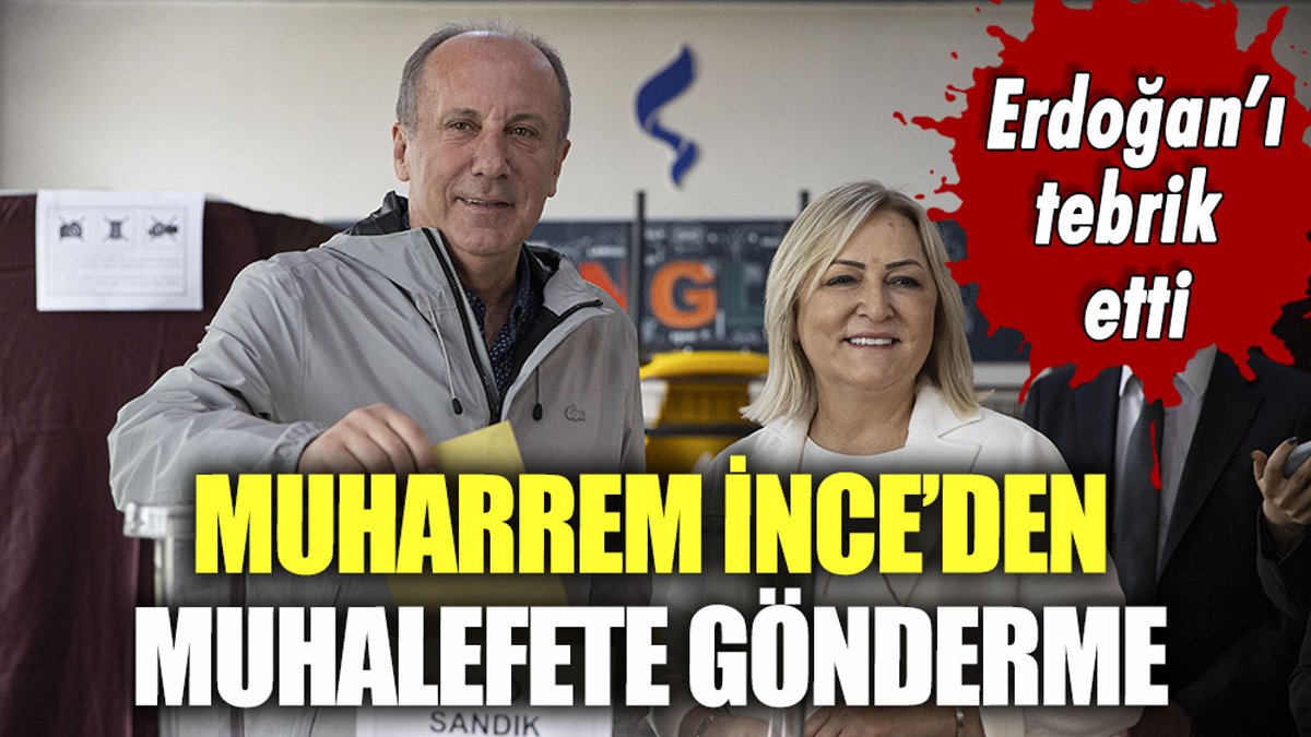 Muharrem İnce'den muhalefete çağrı: "Nerede yanlış yapıyoruz..."