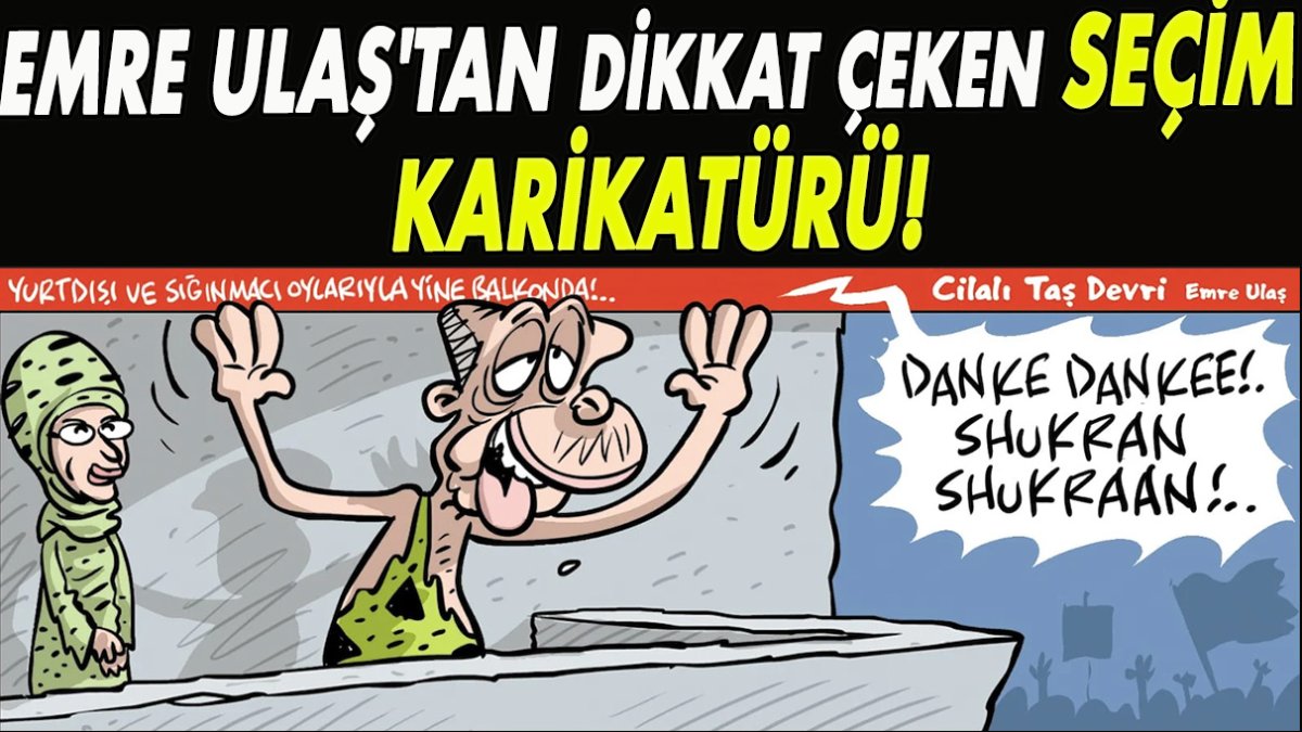 Emre Ulaş'tan dikkat çeken seçim karikatürü geldi!