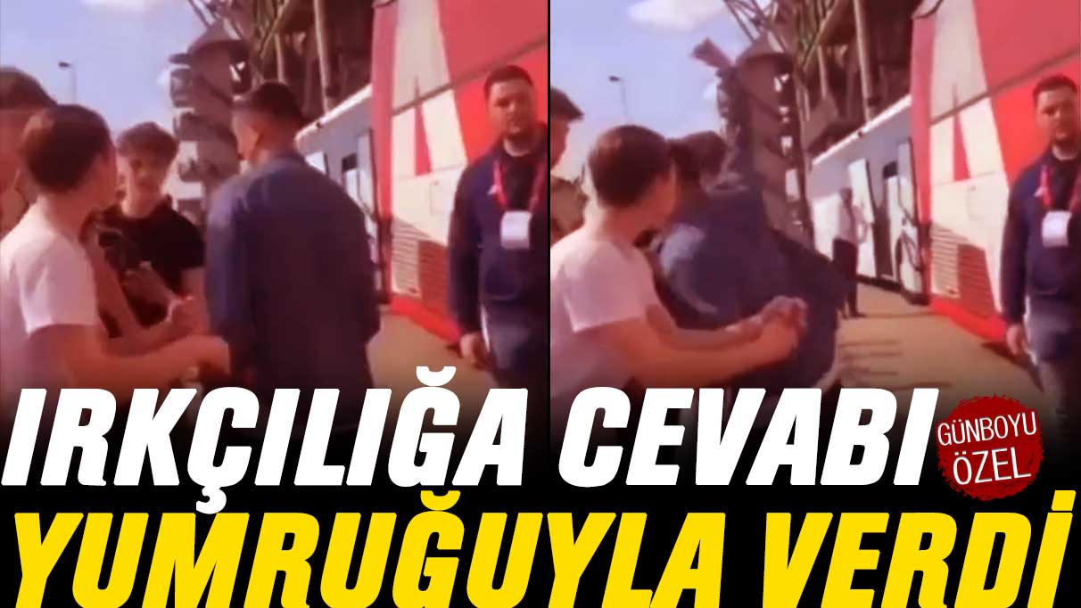 Irkçılığa cevabı yumruğuyla verdi