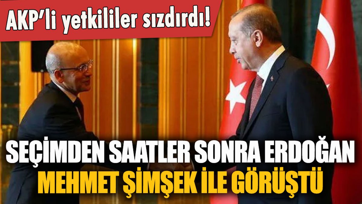 Seçim sonrası ekonomik sistem değişiyor mu? Erdoğan, Mehmet Şimşek ile ne görüştü?