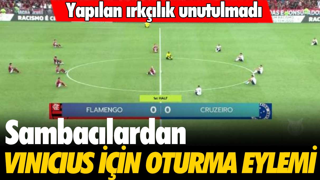 Yapılan ırkçılık unutulmadı: Brezilya'da Vinicius için oturma eylemi