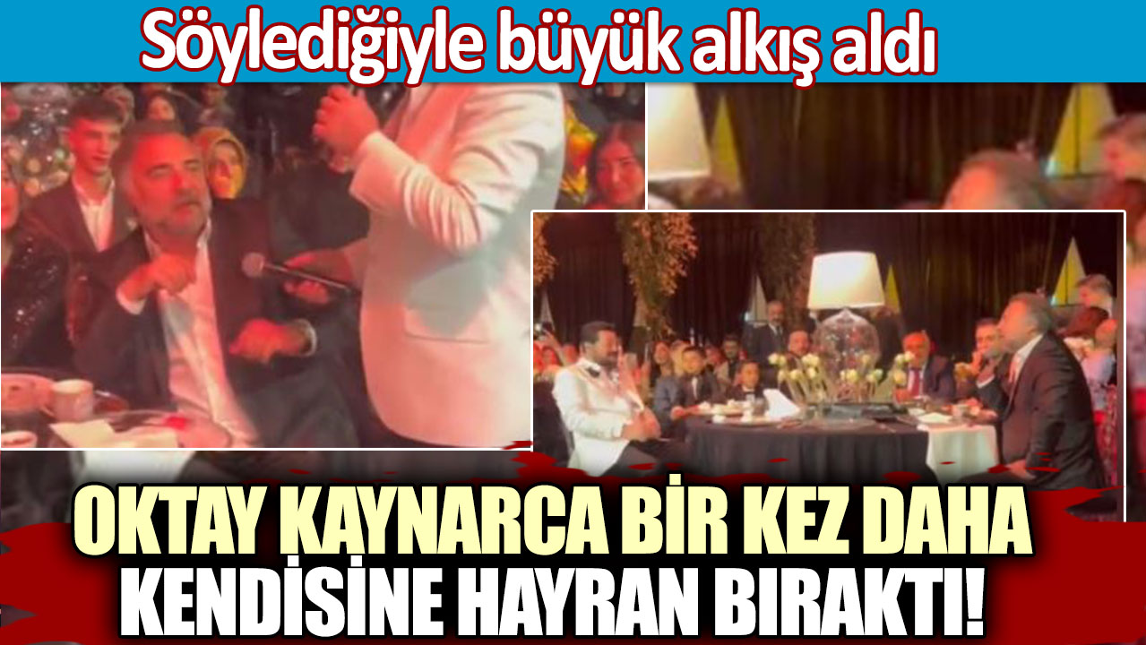 Oktay Kaynarca bir kez daha kendisine hayran bıraktı! Söylediğiyle büyük alkış aldı