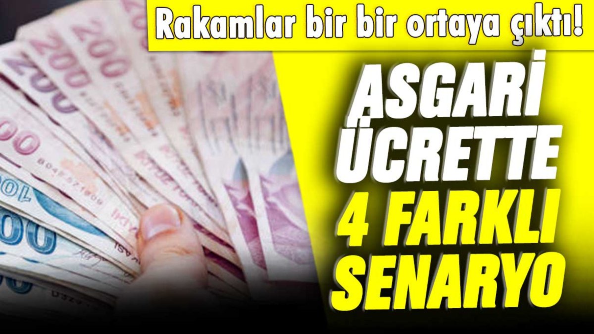 Asgari ücrette 4 farklı senaryo ortaya çıktı