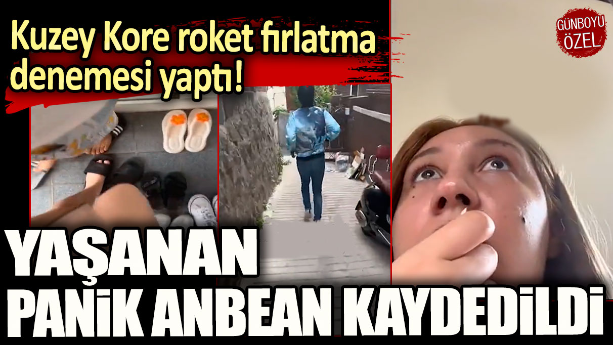 Kuzey Kore'nin roket denemesi sırasında yaşanan paniği saniye saniye kaydetti!