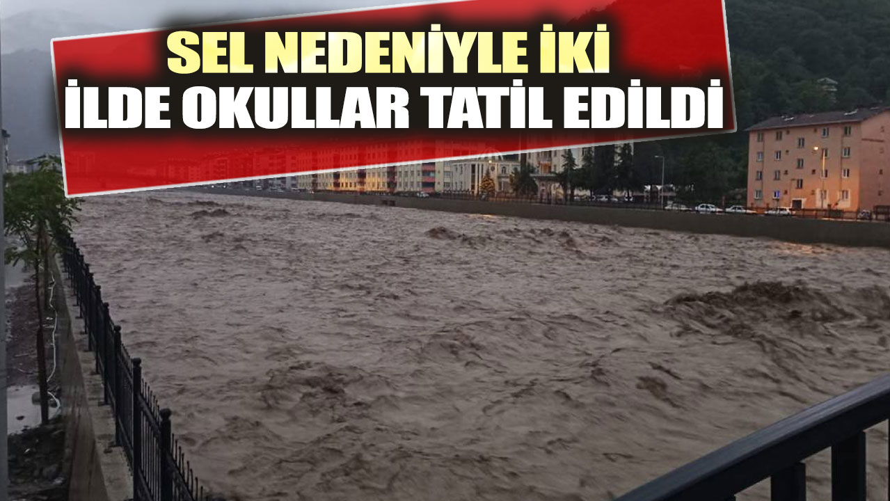 Sel nedeniyle iki ilde okullar tatil edildi