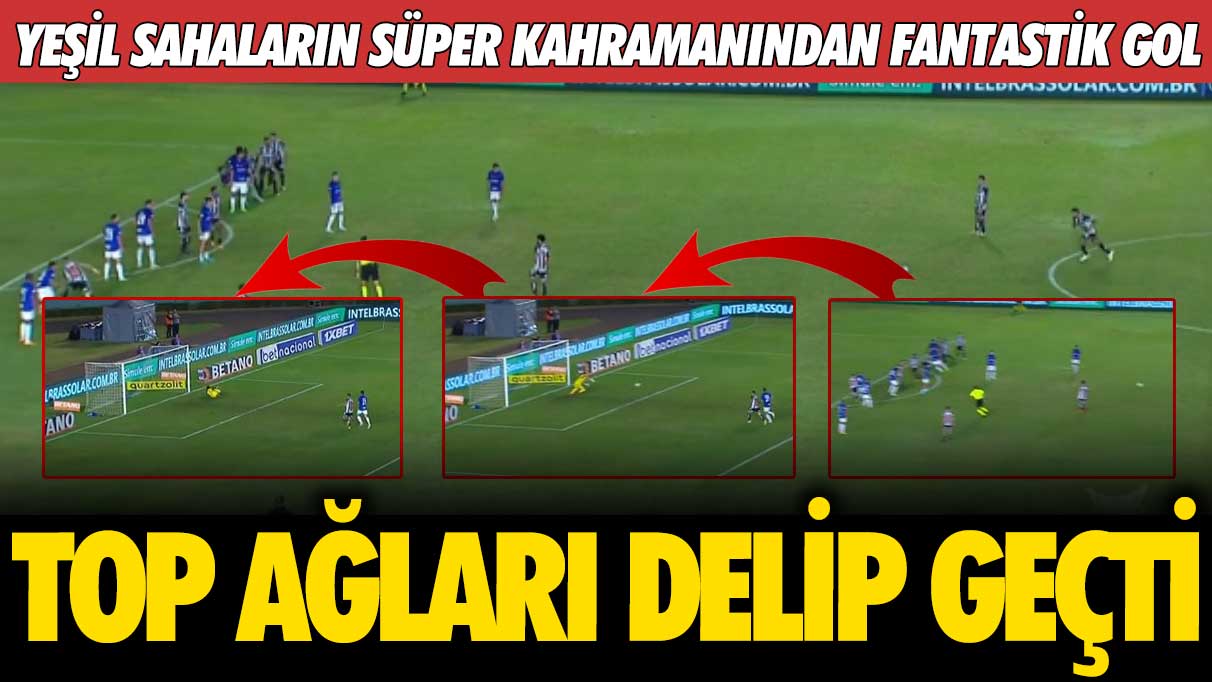 Yeşil sahaların süper kahramanı Hulk'tan muazzam gol: Ağlar delindi