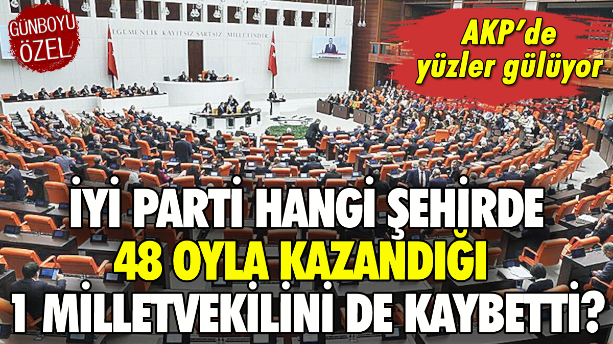 İYİ Parti hangi şehirde 48 oyla kazandığı 1 milletvekilini de kaybetti?