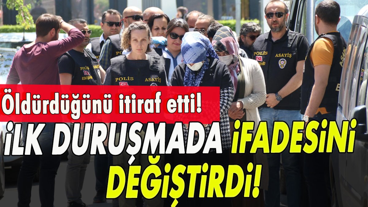 Eşini öldürdüğünü itiraf etti! İlk duruşmada ifadesini değiştirdi!