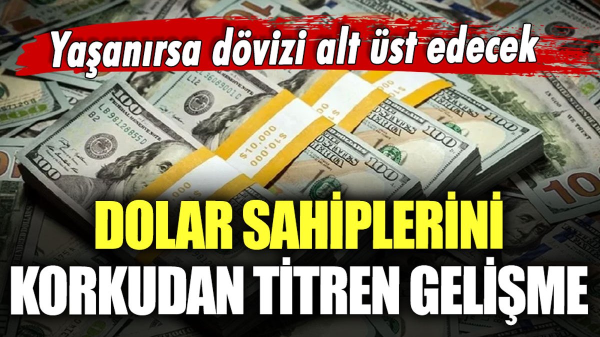 Dolar sahiplerini korkudan titreten gelişme: Yaşanırsa dövizi alt üst edecek...