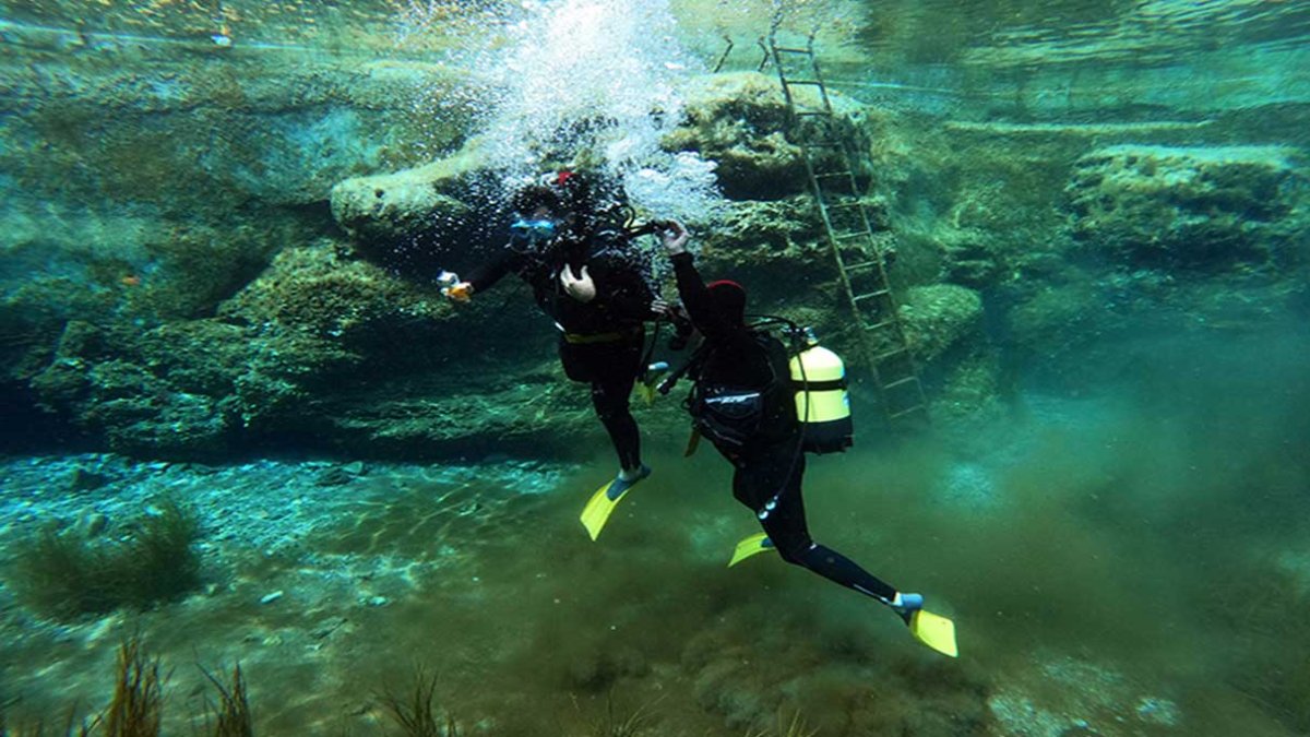 Sakarya Nehri'nin doğduğu bölgede farkındalık dalışı