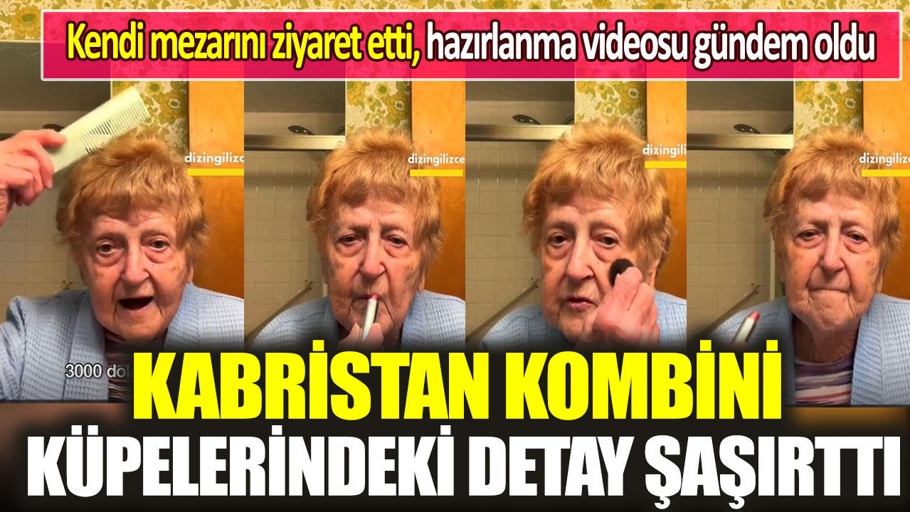 Kendi mezarını ziyaret etti, hazırlanma videosu gündem oldu: Kabristan kombini ve küpelerindeki detay şaşırttı